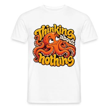 KRAKE - Männer T-Shirt - Weiß - Vorne - AI Model Male 178 dark (178cm)