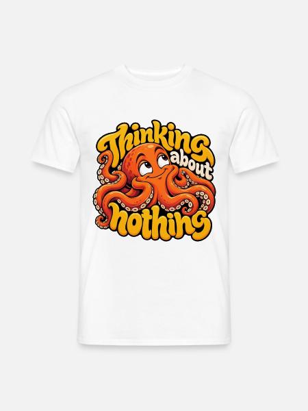 KRAKE - Männer T-Shirt - Weiß
