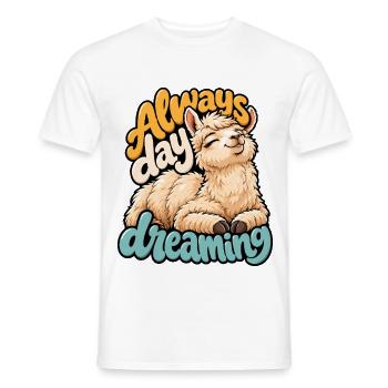 Alpaca - Männer T-Shirt - Weiß - Vorne - AI Model Male 178 dark (178cm)