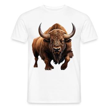 Auerochse - Männer T-Shirt - Weiß - Vorne - AI Model Male 178 dark (178cm)