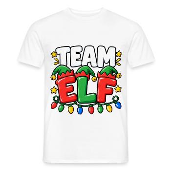 Team Elf Festliche Lichter - Männer T-Shirt - Weiß - Vorne - AI Model Male 178 dark (178cm)