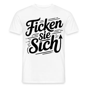 Fick dich Ficken sie sich Sprüche Mann Frau Fuck - Männer T-Shirt - Weiß - Vorne - AI Model Male 178 dark (178cm)
