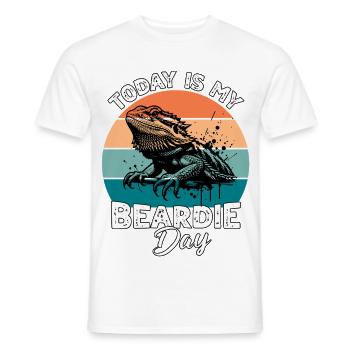 Bartagame - Männer T-Shirt - Weiß - Vorne - AI Model Male 178 dark (178cm)