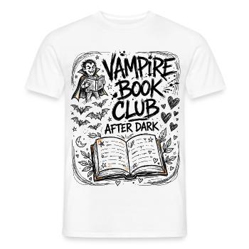Vampire Book Club – After Dark - Männer T-Shirt - Weiß - Vorne - AI Model Male 178 dark (178cm)