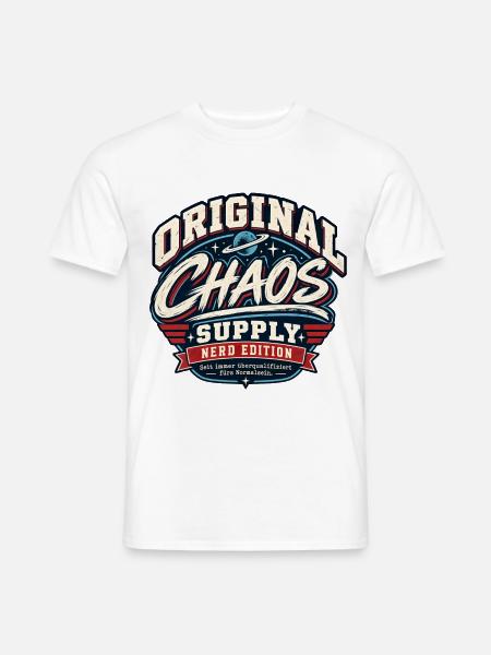 Original Chaos Nerd Edition - Männer T-Shirt - Weiß