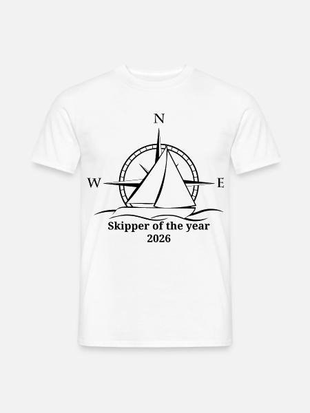 Skipper of the year 2026 - Männer T-Shirt - Weiß