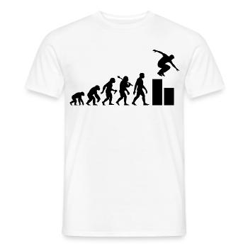 Parkour Evolution Traceur Für Parkour-Training - Männer T-Shirt - Weiß - Vorne - AI Model Male 178 dark (178cm)