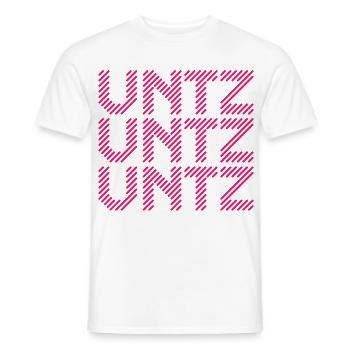 Untz Untz Untz Techno Rave Festival - Männer T-Shirt - Weiß - Vorne - AI Model Male 178 dark (178cm)