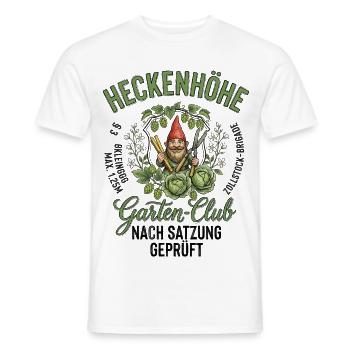 Heckenhöhe Nach Satzung Geprüft Garten Spruc - Männer T-Shirt - Weiß - Vorne - AI Model Male 178 dark (178cm)