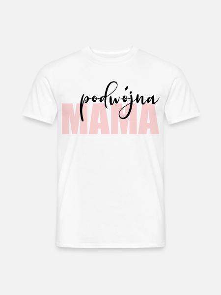 Polnische Mutter von zwei Kindern - Männer T-Shirt - Weiß