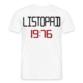 November 1976 Polnisch - Männer T-Shirt - Weiß - Vorne - AI Model Male 178 dark (178cm)