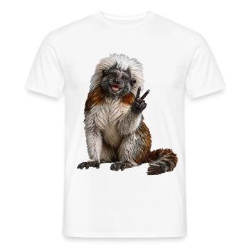 Lisztaffe - Männer T-Shirt - Weiß - Vorne - AI Model Male 178 dark (178cm)