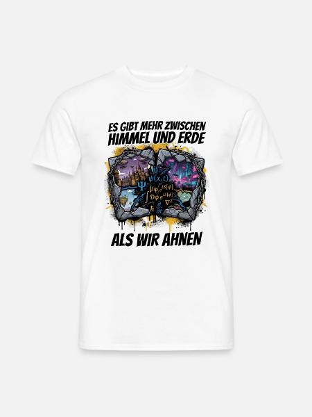 Weltenbruch: Formeln, Neonstädte - Männer T-Shirt - Weiß