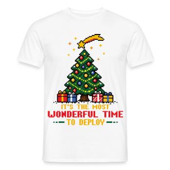 Most wonderful time to deploy - Männer T-Shirt - Weiß - Vorne - AI Model Male 178 dark (178cm)