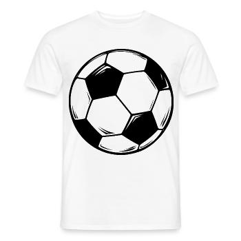 Fußball Design - Männer T-Shirt - Weiß - Vorne - AI Model Male 178 dark (178cm)