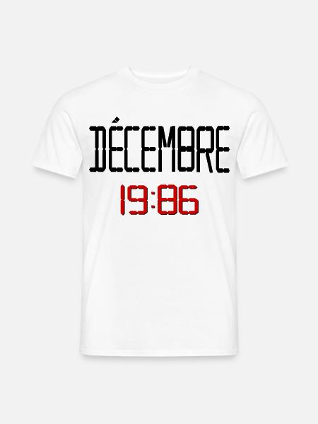 Dezember 1986 Jubiläum - Männer T-Shirt - Weiß
