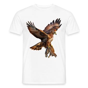 Steinadler - Männer T-Shirt - Weiß - Vorne - AI Model Male 178 dark (178cm)