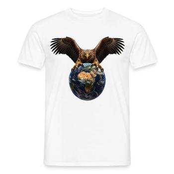 Seeadler Adler Eagle - Männer T-Shirt - Weiß - Vorne - AI Model Male 178 dark (178cm)