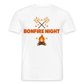 Bonfire Night Sparklers und Feuerholz-T-Shirt - Männer T-Shirt - Weiß - Vorne - AI Model Male 178 dark (178cm)