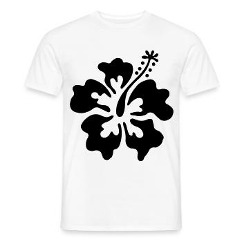 Hawai Blüte - Männer T-Shirt - Weiß - Vorne - AI Model Male 178 dark (178cm)