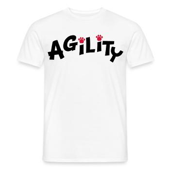 agility - Männer T-Shirt - Weiß - Vorne - AI Model Male 178 dark (178cm)