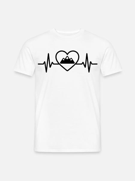 Heart Mountains Three Peaks - Men's T-Shirt - white