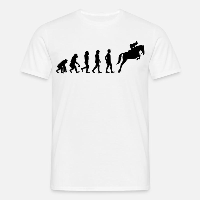 Reiter Evolution - Männer T-Shirt - Weiß