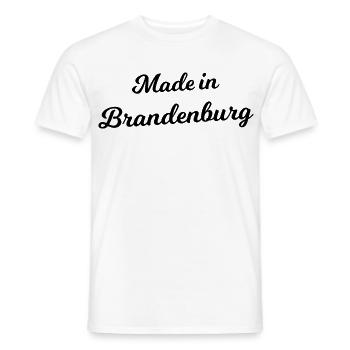 Brandenburg und Berlin - Männer T-Shirt - Weiß - Vorne - AI Model Male 178 dark (178cm)