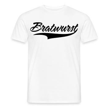 saucisse - T-shirt homme - blanc - Devant - AI Model Male 178 dark (178cm)