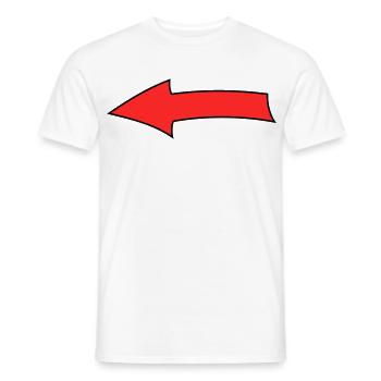 Arrow bow - Men's T-Shirt - white - Front - AI Model Male 178 dark (178cm)