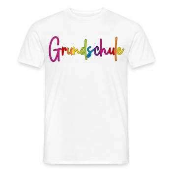 Grundschule - Männer T-Shirt - Weiß - Vorne - AI Model Male 178 dark (178cm)