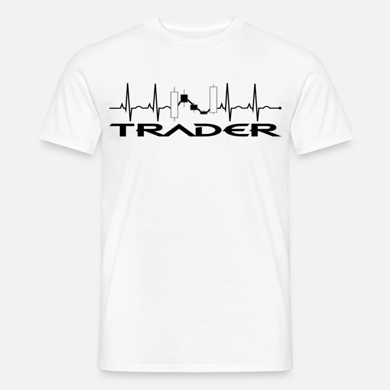 Trader - Männer T-Shirt - Weiß