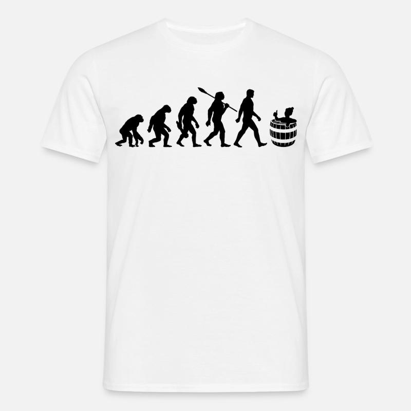 Evolution - Eisbader - Winterbaden - Eisbaden - Men's T-Shirt - white