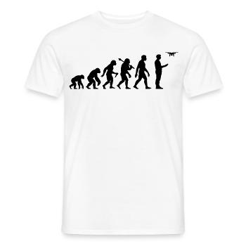 Drohne Evolution Für Drone Piloten - Männer T-Shirt - Weiß - Vorne - AI Model Male 178 dark (178cm)