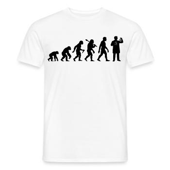 Chemiker Evolution Für Chemie Student Professor - Männer T-Shirt - Weiß - Vorne - AI Model Male 178 dark (178cm)