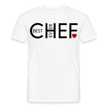 Best Chef ever - Männer T-Shirt - Weiß - Vorne - AI Model Male 178 dark (178cm)