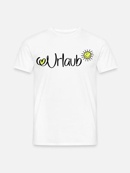 Urlaub in der Sonne - Männer T-Shirt - Weiß