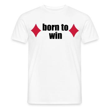 jouer au poker - T-shirt homme - blanc - Devant - AI Model Male 178 dark (178cm)