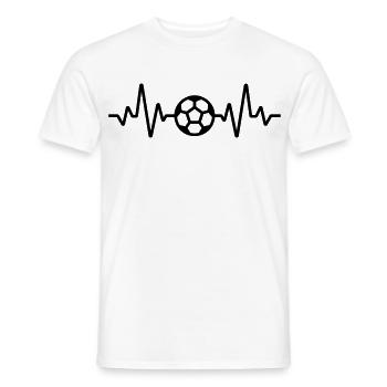 Football - T-shirt homme - blanc - Devant - AI Model Male 178 dark (178cm)