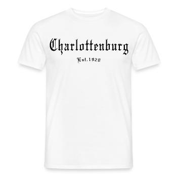Charlottenburg 1920 Vintage Fraktur Berliner - Männer T-Shirt - Weiß - Vorne - AI Model Male 178 dark (178cm)