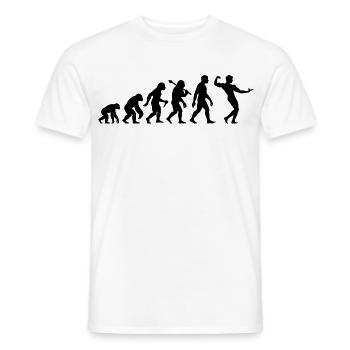 Bodybuilding Evolution Bodybuilder Muskelsport - Männer T-Shirt - Weiß - Vorne - AI Model Male 178 dark (178cm)