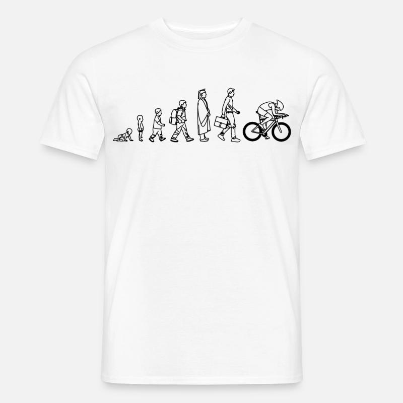 Entwicklung eines Radfahrers - Männer T-Shirt - Weiß