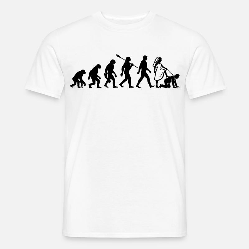 Enterrement de vie de garçon Evolution - T-shirt homme - blanc