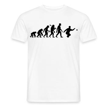 Boccia Und Petanque Evolution Wurf Spieler - Männer T-Shirt - Weiß - Vorne - AI Model Male 178 dark (178cm)