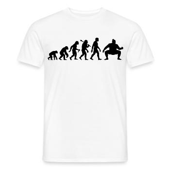 Sumo-Ringer Evolution Fan Japanischer Kampfkunst - Männer T-Shirt - Weiß - Vorne - AI Model Male 178 dark (178cm)