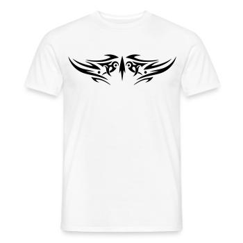 Zackiges Tribal Tattoo Ornament - Männer T-Shirt - Weiß - Vorne - AI Model Male 178 dark (178cm)