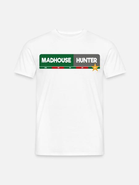 MadhouseHunter - Männer T-Shirt - Weiß