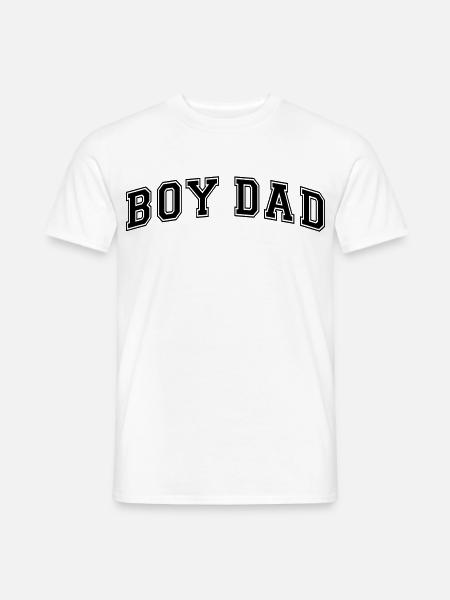 Boy Dad Vater eines Sohnes Papa Vatertag - Männer T-Shirt - Weiß
