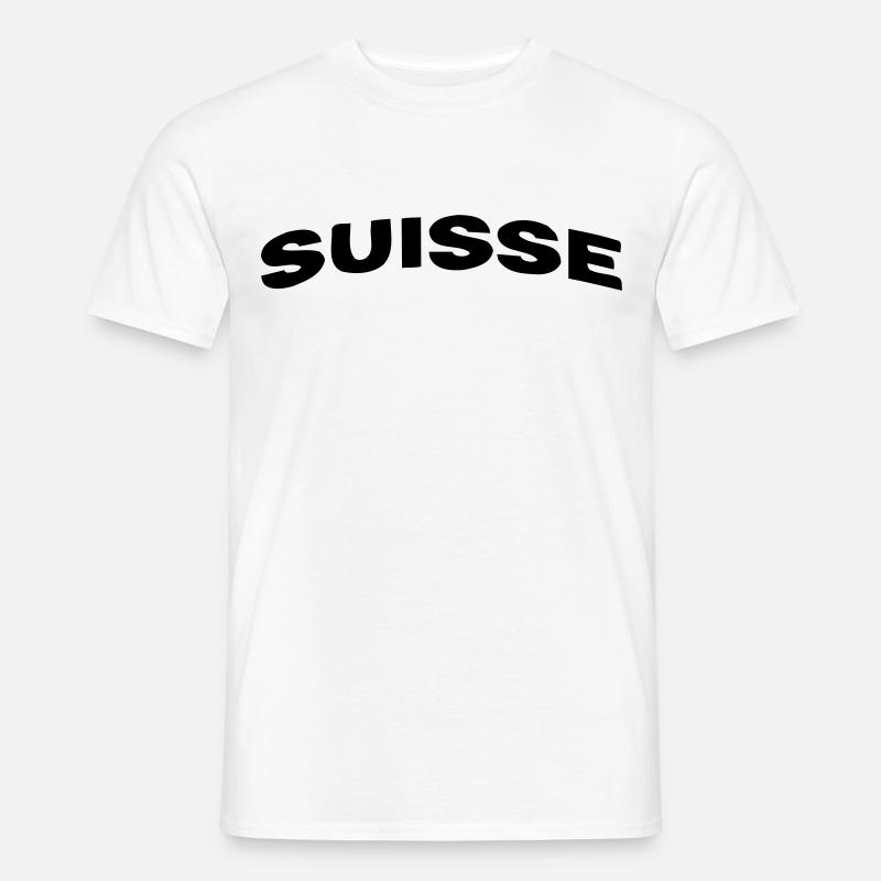 Schweiz - Männer T-Shirt - Weiß