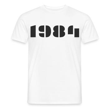 1984 - T-shirt homme - blanc - Devant - AI Model Male 178 dark (178cm)